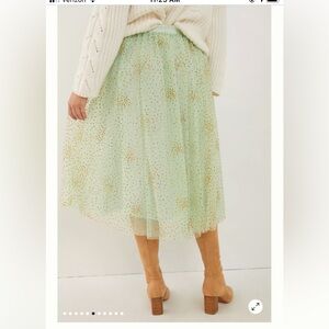 Anthropologie Sydney Shimmer Tulle Skirt
